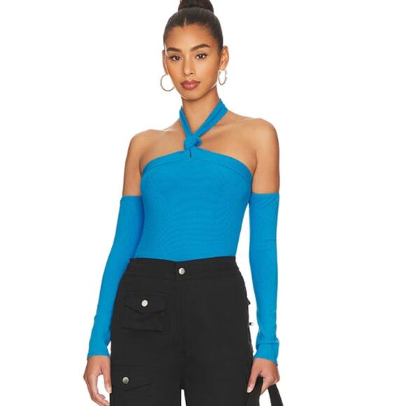 superdown Miya Halter Top in Blue NWT Size XL - Picture 1 of 3